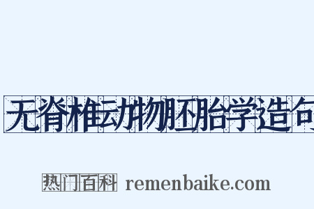 无脊椎动物胚胎学造句是什么意思的图片